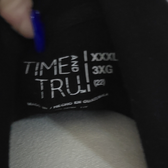 Time and Tru Black Zip-Up Hoodie - Picture 2 of 7
